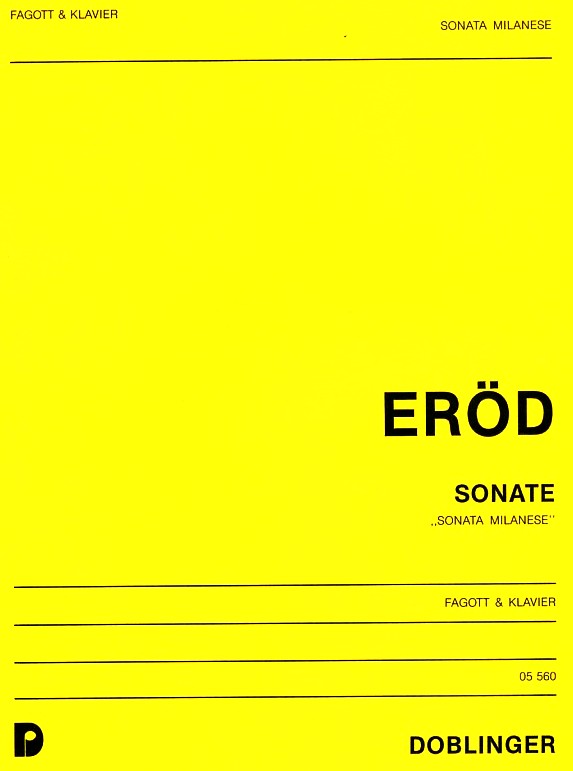 I. Erd: Sonata Milanese -<br>Fagott + Klavier