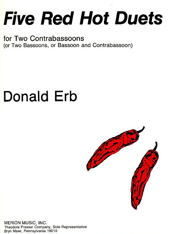 D. Erb: 5 red hot Duets<br>fr 2 Kontrafagotte