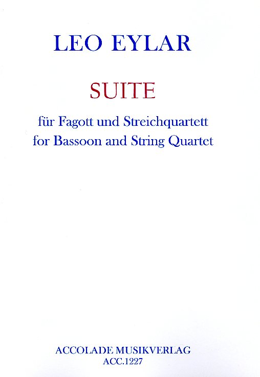L. Eylar(*1958): Suite fr Fagott +<br>Streichquartett - Stimmen + Partitur