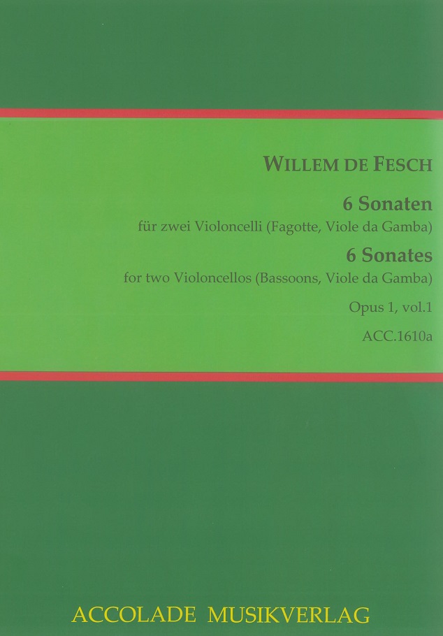 W. de Fesch: 6 Sonaten opus 1/1<br>fr 2 Fagotte