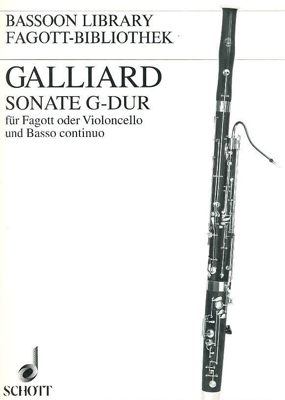 J.E. Galliard: Sonate G-Dur fr<br>Fagott + BC