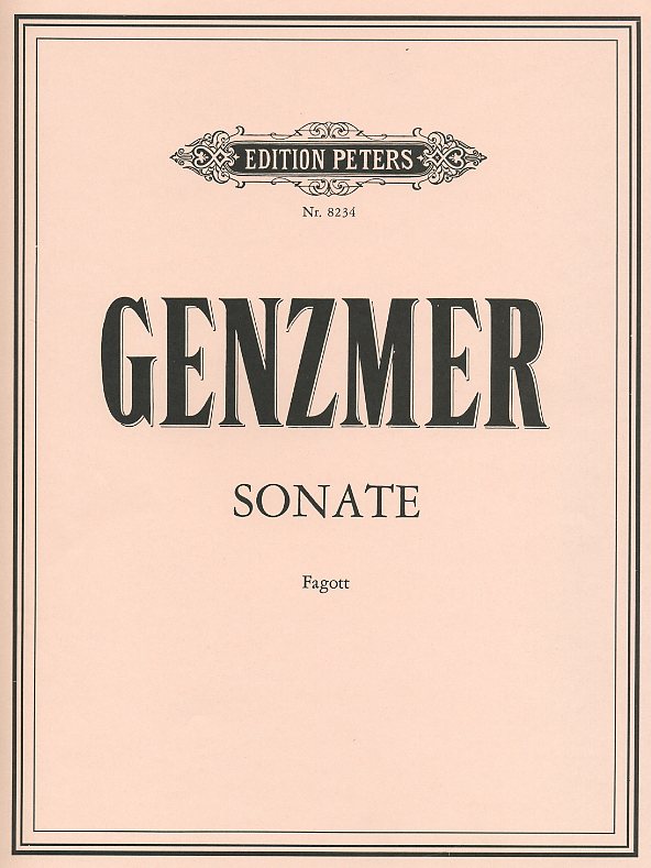 H. Genzmer: Sonate fr Fagott Solo<br>