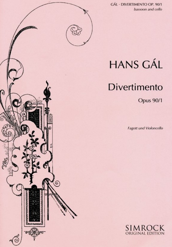 H. Gal(1890-1987): Divertimento op. 90/1<br>fr Fagott + Vc