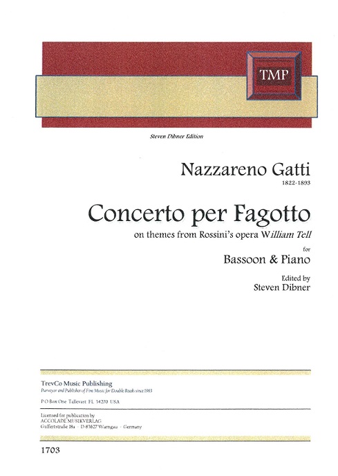 N. Gatti: Concerto per Fagotto on<br>themes from opera William Tell