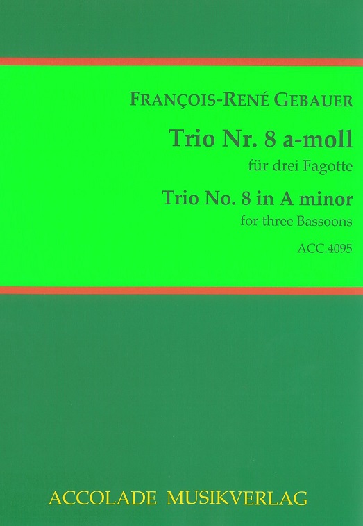 F. Gebauer: Trio No. 8 - a-moll<br>fr 3 Fagotte