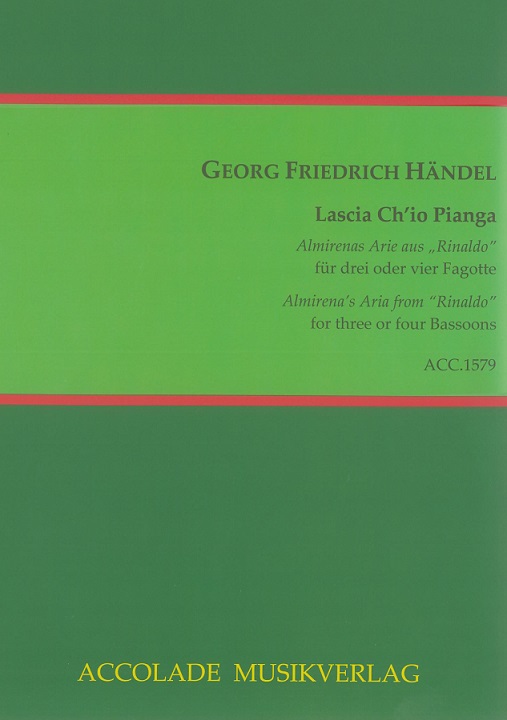 G.F.Hndel: Lascia Ch&acute;io Pianga<br>aus Rinaldo - fr 3 oder 4 Fagotte