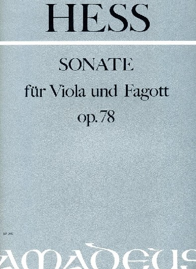 W. Hess: Sonate c-moll op. 78 fr<br>Fagott + Viola