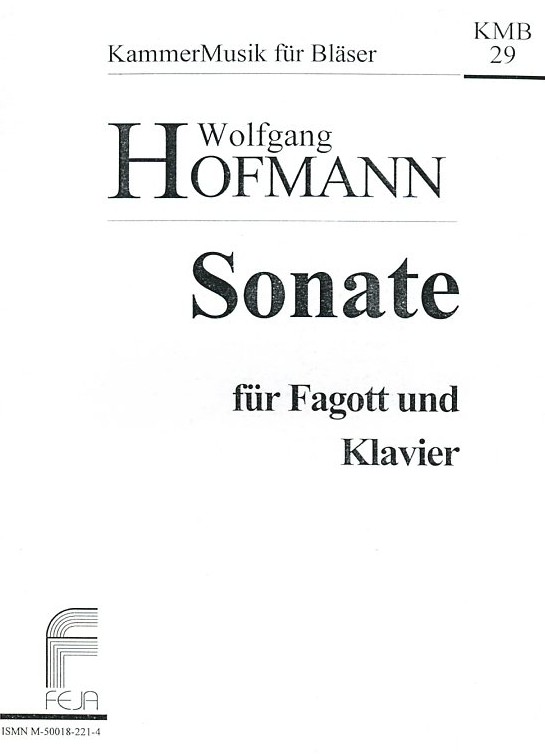 W. Hofmann: Sonate fr Fagott + Klavier<br>