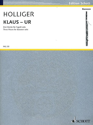 H. Holliger: Klaus-Ur - Drei Stcke<br>fr Fagott solo