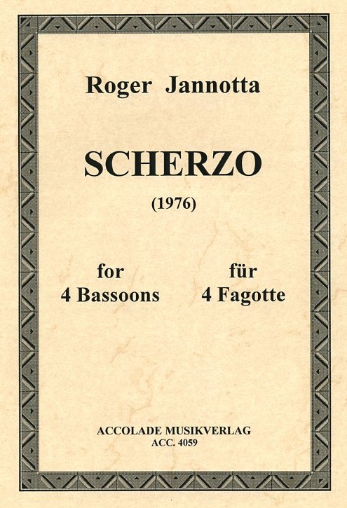 R. Jannotta: &acute;Scherzo&acute; (1976) fr<br>4 Fagotte