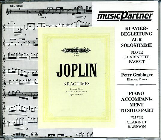 S. Joplin: 6 Ragtimes fr Fagott +<br>Klavier - CD-Begleitung