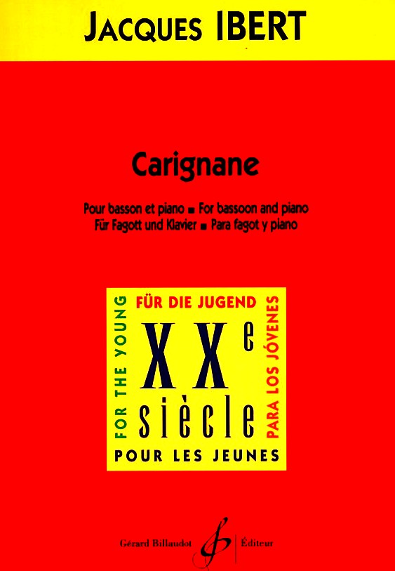 J. Ibert: &acute;Carignane&acute; fr<br>Fagott + Klavier