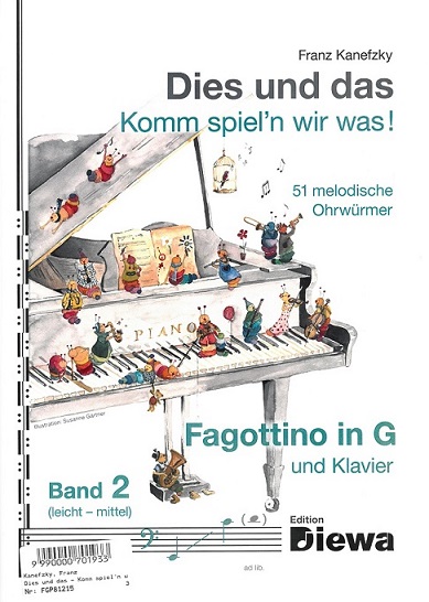 F. Kanefzky: Komm wir spiel`n was (2)<br>Fagottino (G) + Klavier