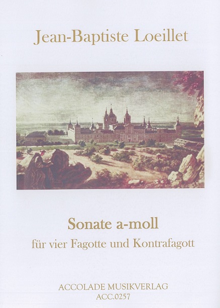 J.B. Loeillet: Sonate a-moll<br>gesetzt fr 4 Fagotte + Kontrafag.