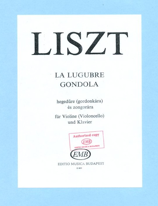 F. Liszt: &acute;La Lugubre Gondola&acute; (1882)<br>fr Cello (Fagott) + Klavier