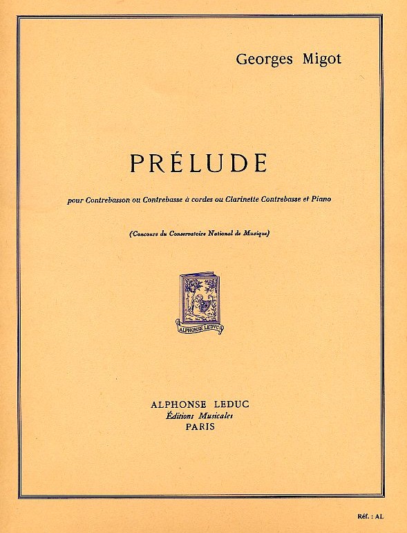 G. Migot: Prelude -fr<br>Kontrafagott + Klavier
