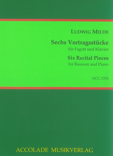 L. Milde(1849-1913): Sechs Vortrags-<br>stcke - fr Fagott + Klavier