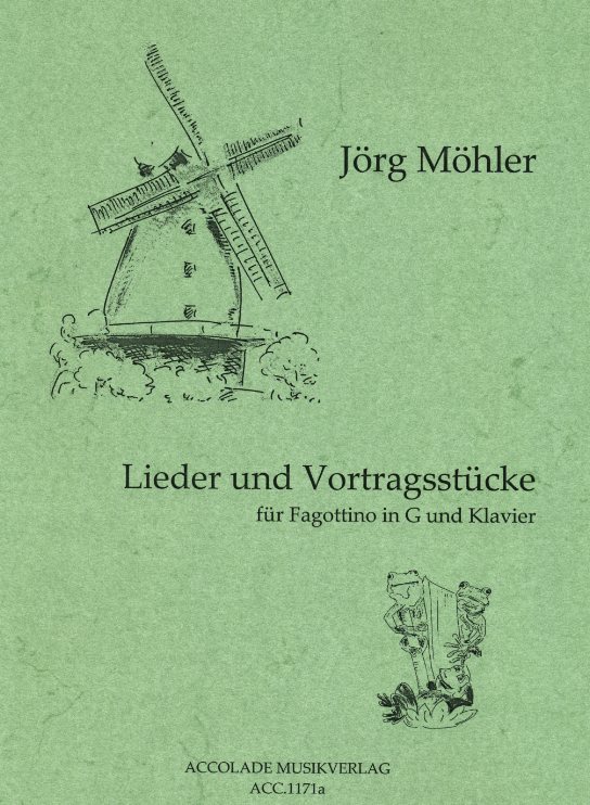 J. Mhler(*1962): Lieder und Vortrags-<br>stcke fr Fagottino in G + Klavier