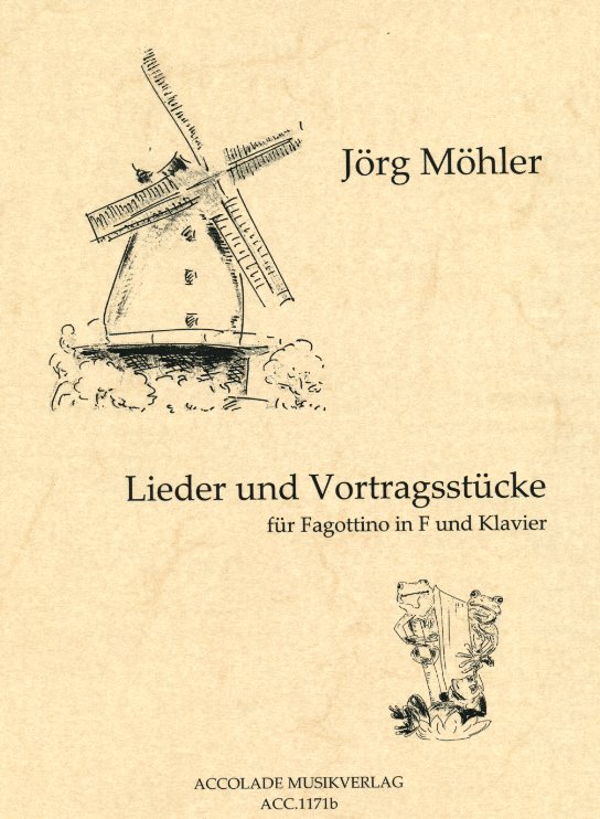 J. Mhler(*1962): Lieder und Vortrags-<br>stcke fr Fagottino in F + Klavier