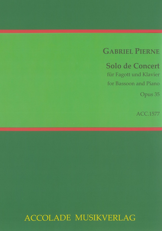 G. Piern: &acute;Solo de Concert&acute; op. 35<br>fr Fagott + Klavier / Accolade