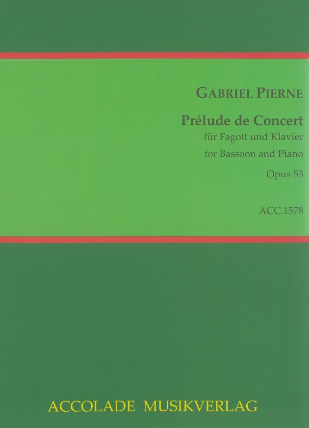 G. Piern: Prelude de concert op. 53 sur<br>un thme de P.l -Fagott+Klav./Accolade