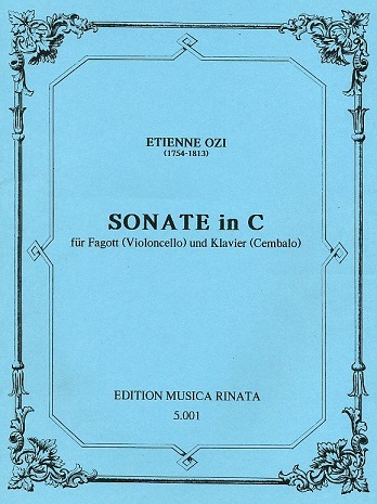 E. Ozi(1754-1813):  Sonate C-Dur fr<br>Fagott + BC