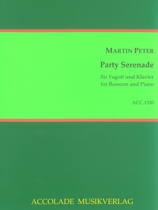 M. Peter(*1973): Party Serenade<br>fr Fagott + Klavier