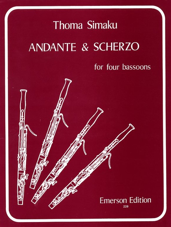 T. Simaku (*1958):.  Andante & Scherz<br>fr Fagottquartett