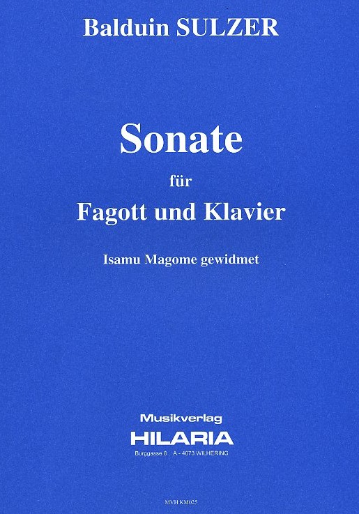 B. Sulzer: Sonate (1984) fr Fagott<br>+ Klavier / Isamu Magome gewidmet