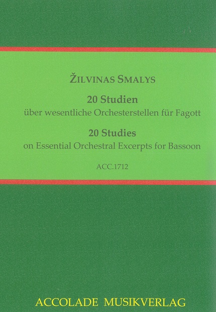 Z. Smalys(*1980): 20 Studien ber<br>wesentliche Orchesterstudien fr Fagott