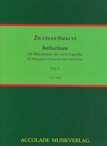 Z. Smalys:  Reflections 24 Miniaturen<br>24 Miniaturen fr 2 Fagotte - Heft 1