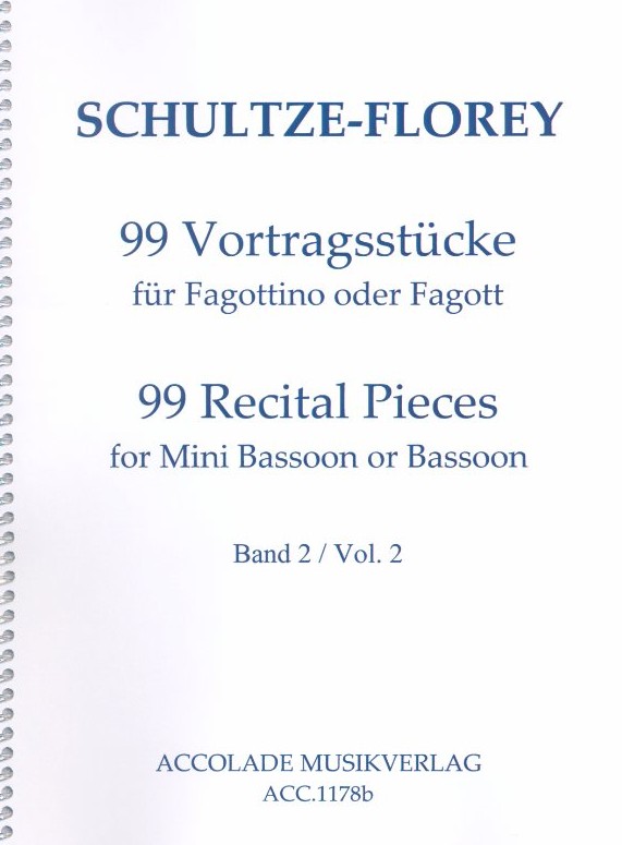Schultze-Florey: 99 Vortragsstcke<br>fr Fagottino o. Fagott /Bd. 2