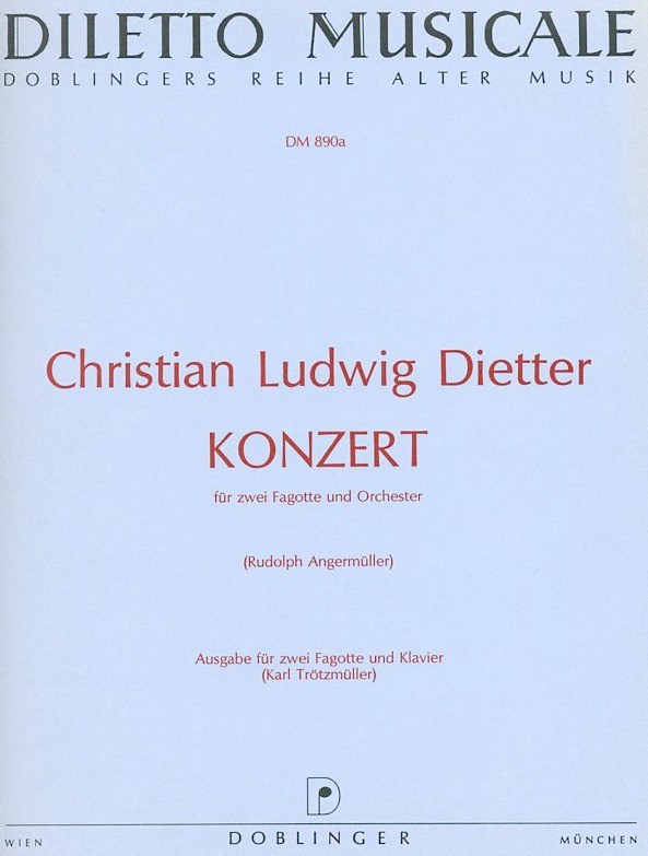Ch. Dietter: Konzert B-Dur fr 2 Fagotte<br>+ Orchester - KA