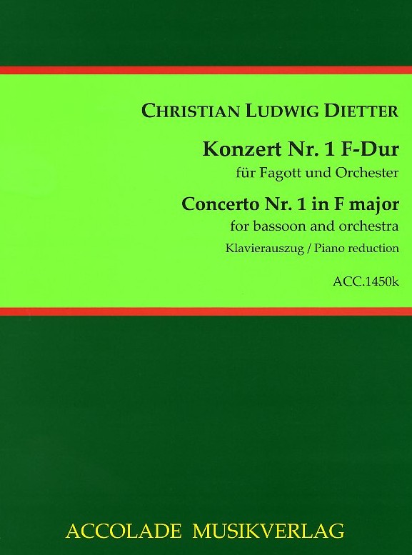 Ch. Dietter: Konzert F-Dur fr<br>Fagott + Orchester - KA