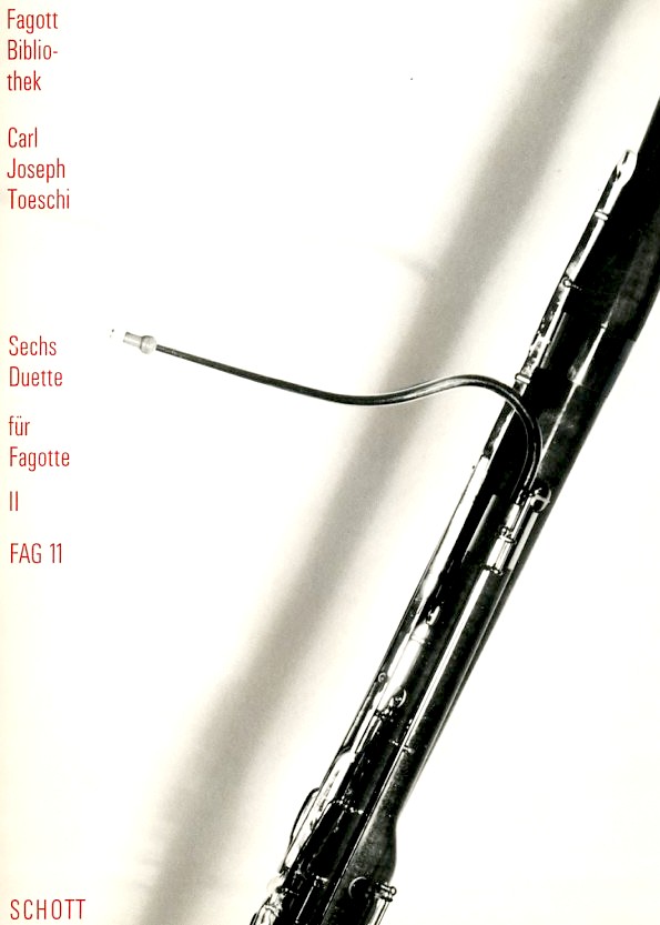 C.J. Toeschi: Sechs Duette fr<br>2 Fagotte - Bd. II