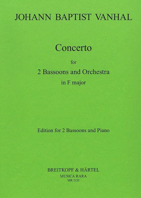 Joh.B. Vanhal: Konzert F-Dur<br>fr 2 Fagott + Orchester - KA /MR