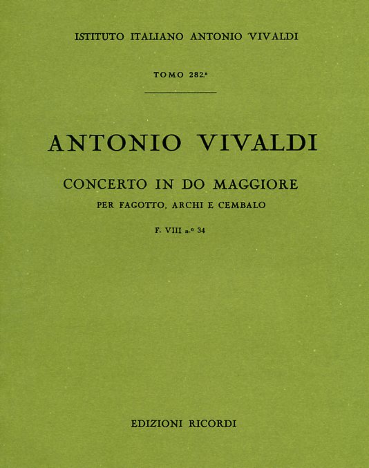 Vivaldi: Fagottkonzert C-Dur F VIII/34<br>RV 471 - Partitur