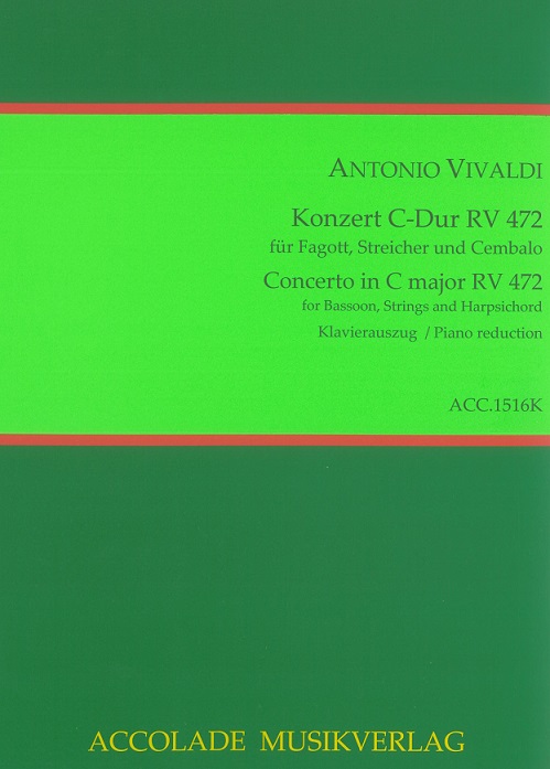 Vivaldi: Fagottkonzert C-Dur F VIII/17<br>RV 472 - KA / Accolade