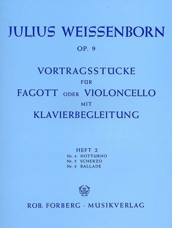 J. Weissenborn Vortragstcke fr<br>Fagott + Klavier op. 9  Heft 2