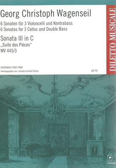 G.Chr. Wagenseil: Sonate No. III C-Dur<br>fr 3 Celli + Kontraba (4 Fagotte)