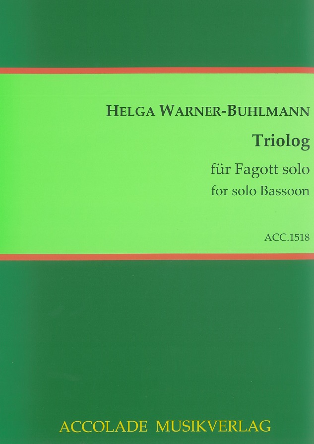 H. Warner-Buhlmann(*1961):<br>Triolog - fr Fagott Solo