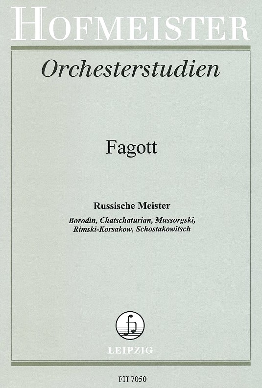 Orchesterstudien Russische-Meister<br>fr Fagott (Angerhfer)