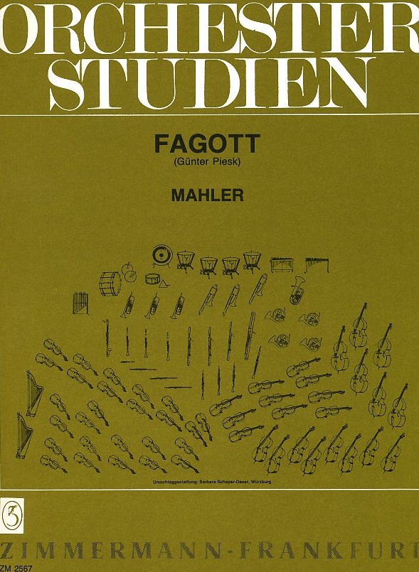 Orchesterstudien Mahler - Orchesterwerke<br>fr Fagott (Gnther Piesk)