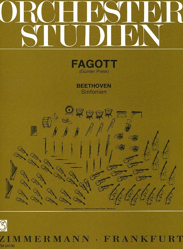 Orchesterstudien Beethoven - Sinfonien<br>fr Fagott (Gnther Piesk)