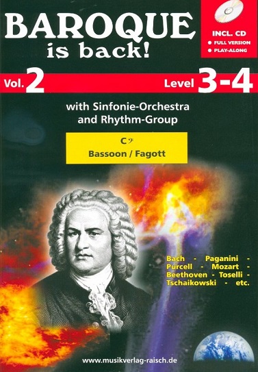 Baroque is back! Vol. 2<br>fr Fagott - mit CD-Begleitung