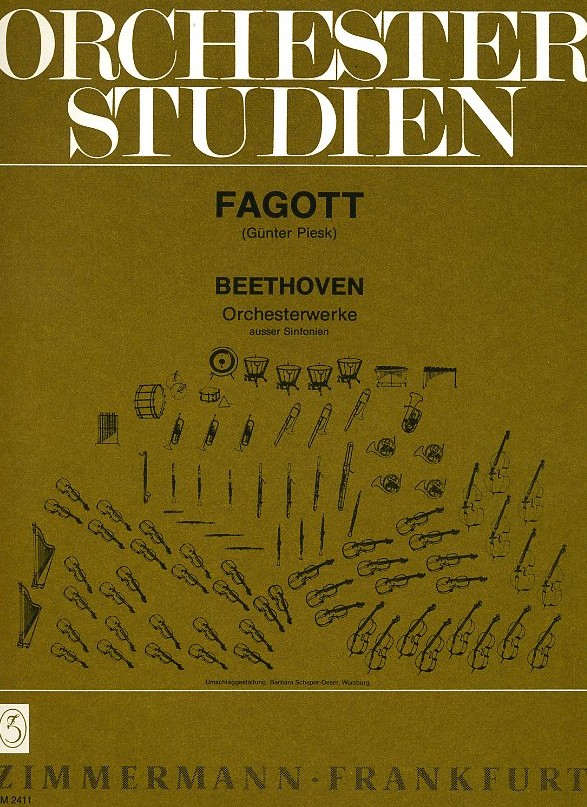 Orchesterstudien Beethoven-Orchesterwerk<br>fr Fagott (Gnther Piesk)