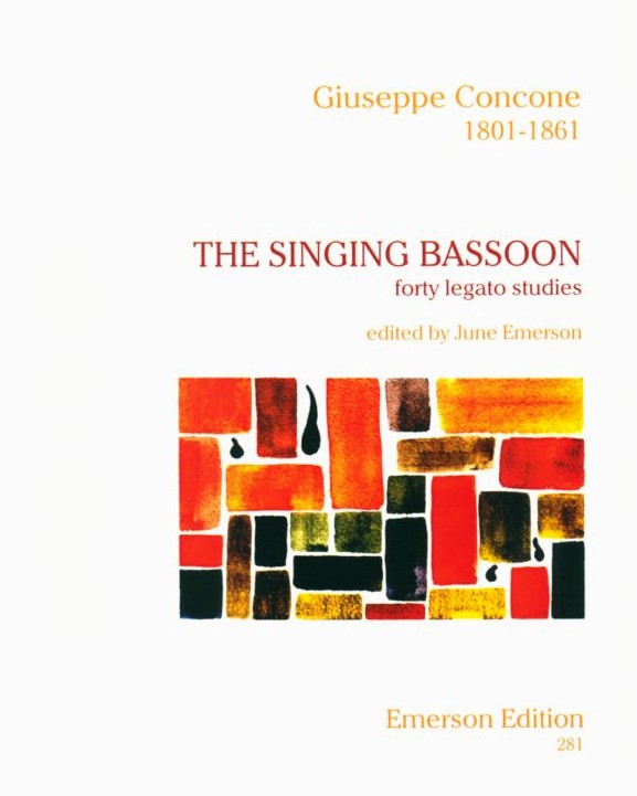 G. Concone(1801-61) The Singing Bassoon<br>Etuden fr Fagott