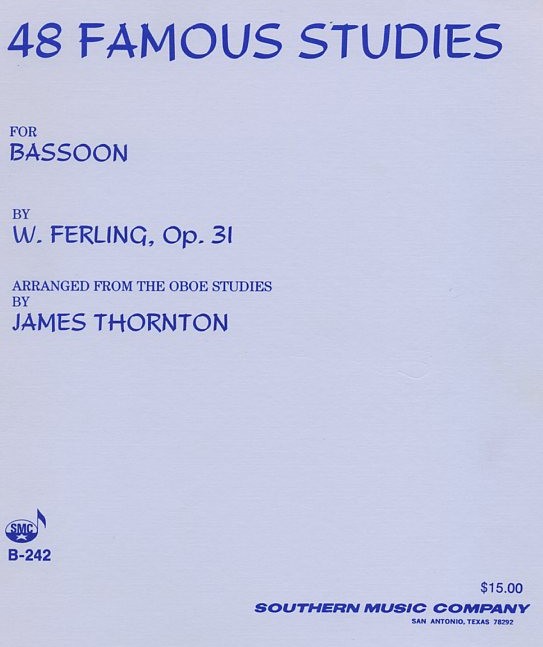 F.W. Ferling: 48 bungen<br>fr Fagott solo op 31 (orig. Oboe)