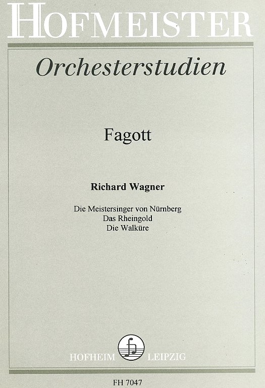 Orchesterstudien Wagner (Meistersinger<br>Rheingold - Walkre) Fagott