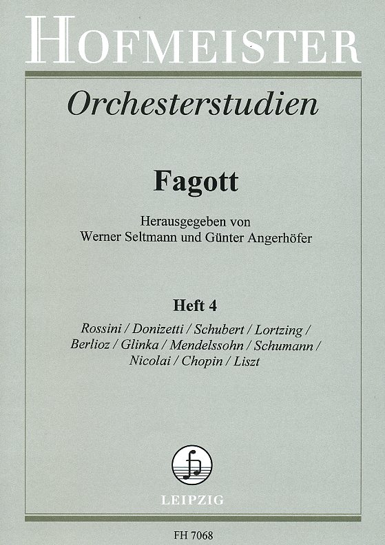 Orchesterstudien fr Fagott -Rossini/<br>Doniz/Schube/Lortzi/Berlioz/u.a. (4)